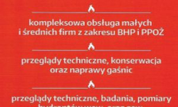 Usługi szkoleniowe, usługi BHP